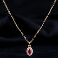 Ruby Solitare Necklace
