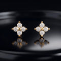 Four Petal Zirconia Stud