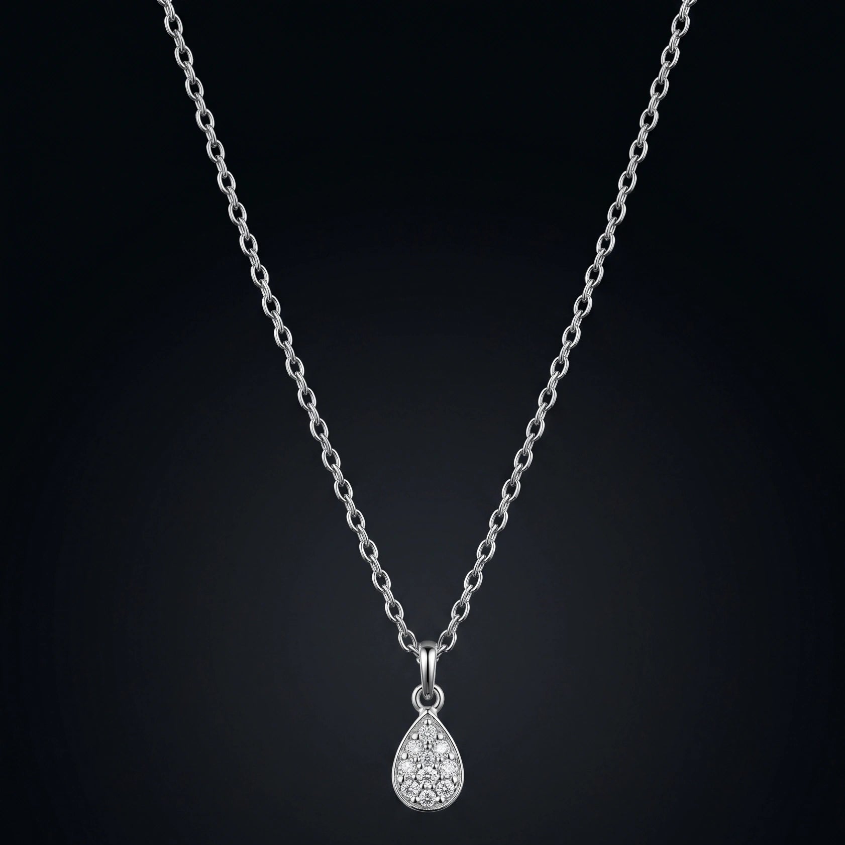 Teardrop Zircon Necklace