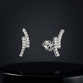 Curve Zirconia Duo Stud