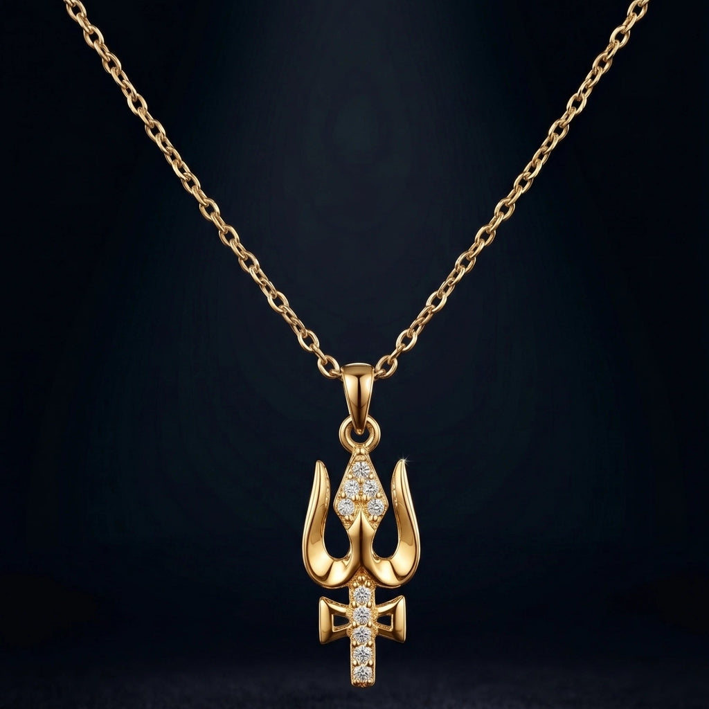 Mahadev Trishul Pendant Necklace