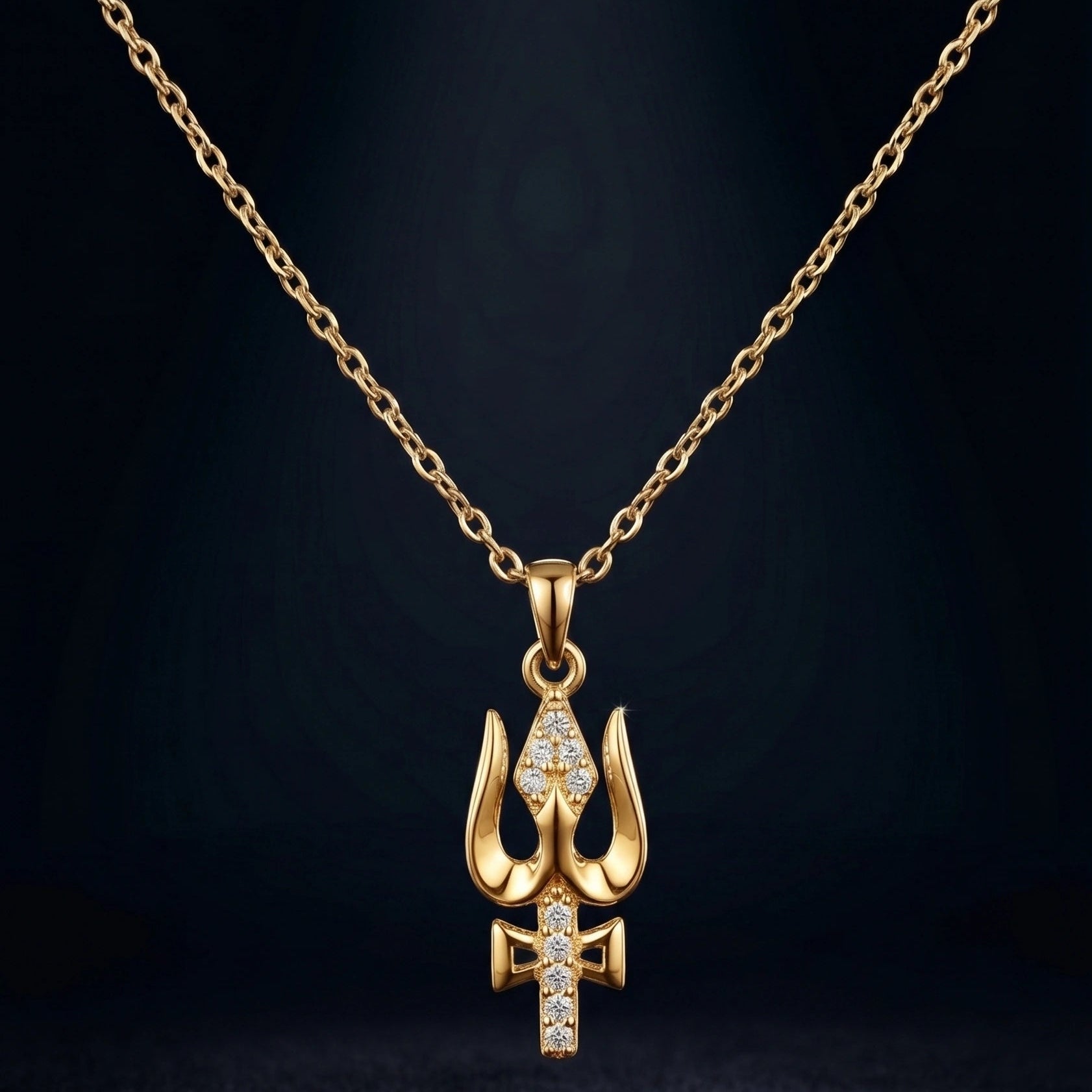 Mahadev Trishul Pendant Necklace