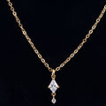 Zirconia Delta Necklace