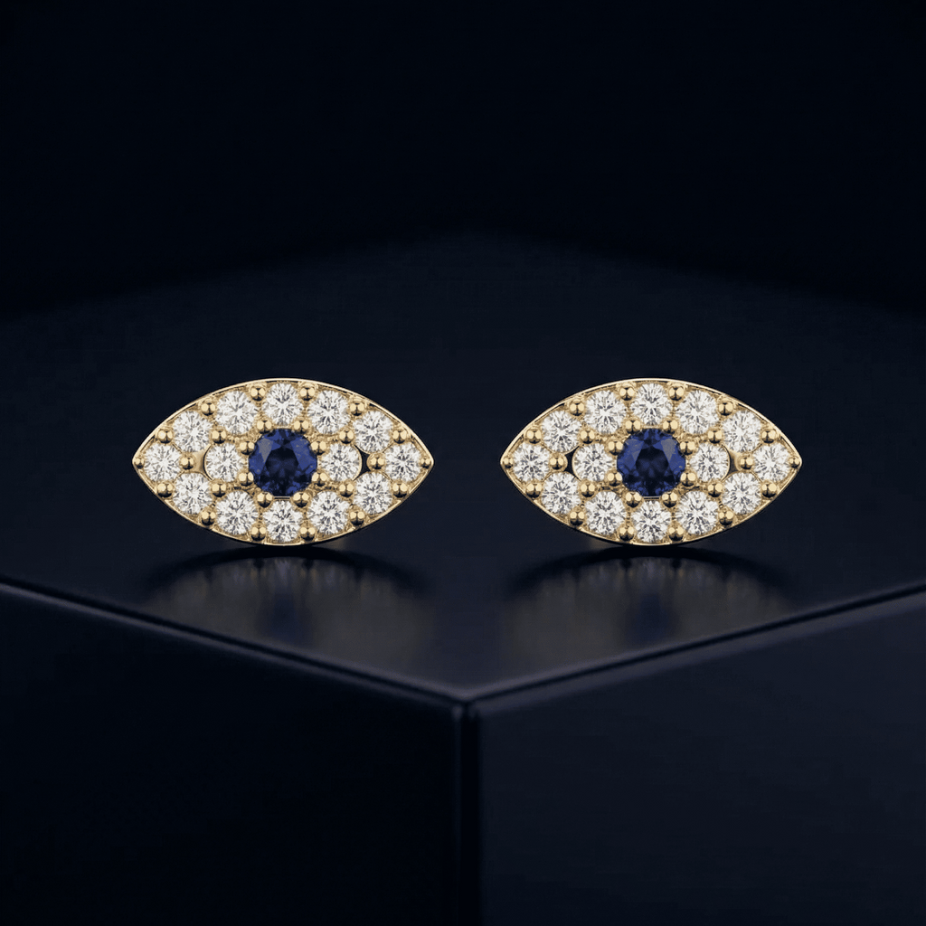 Evil Eye Zirconia Stud