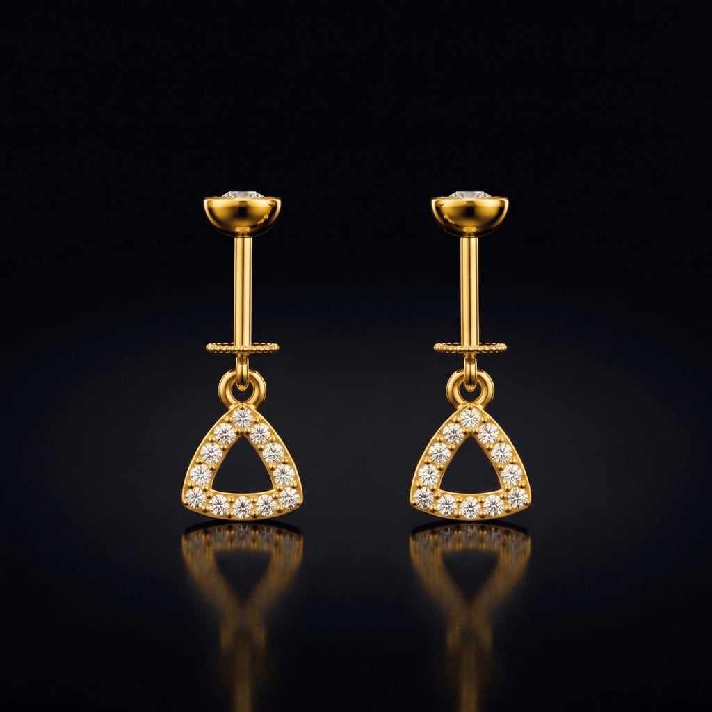 Delta Zirconia Helix Hanging
