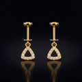 Delta Zirconia Helix Hanging