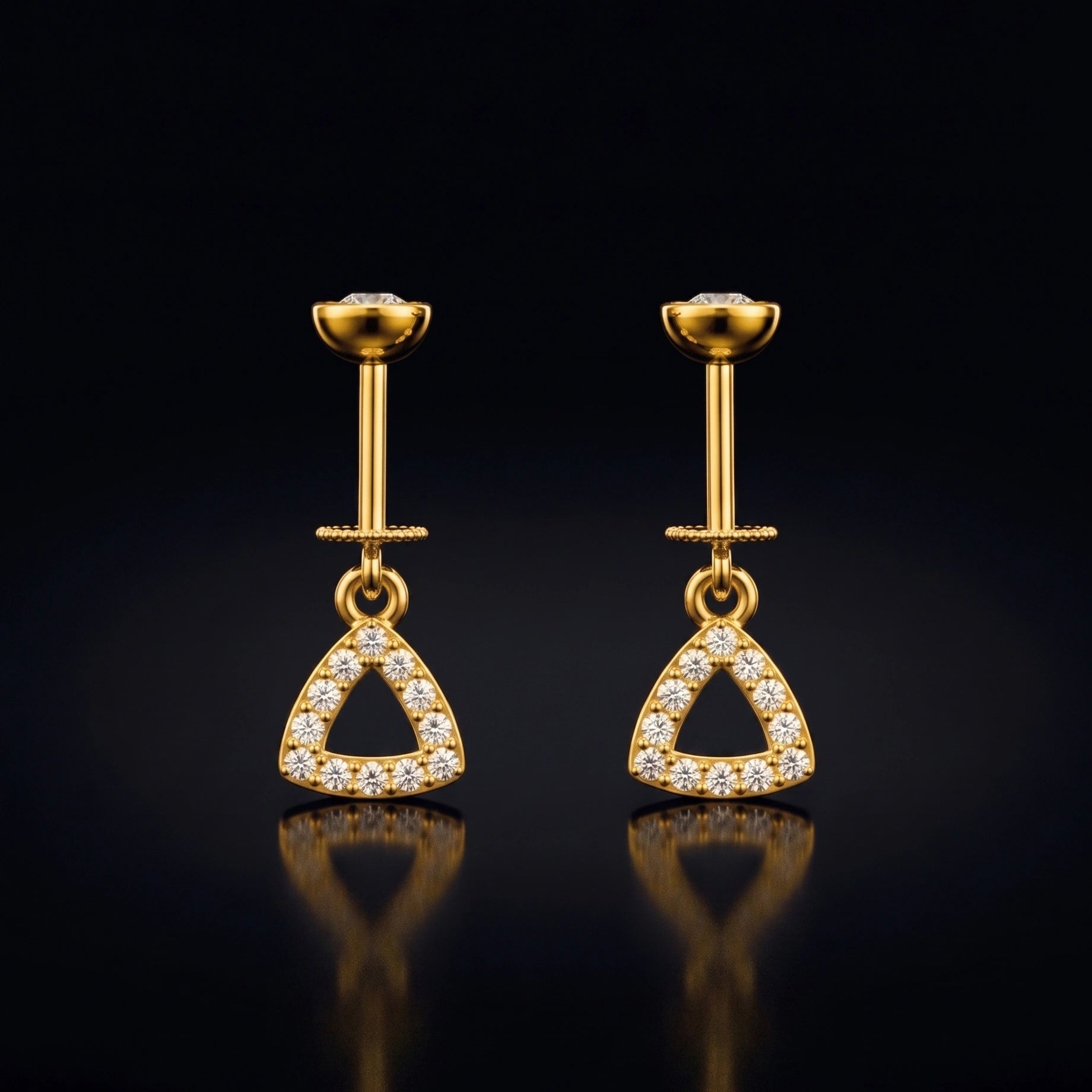 Delta Zirconia Helix Hanging