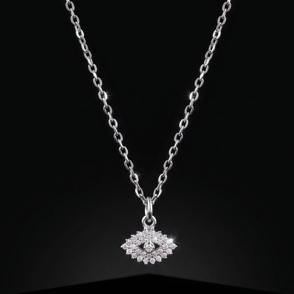 Iced Out Nazar Necklace