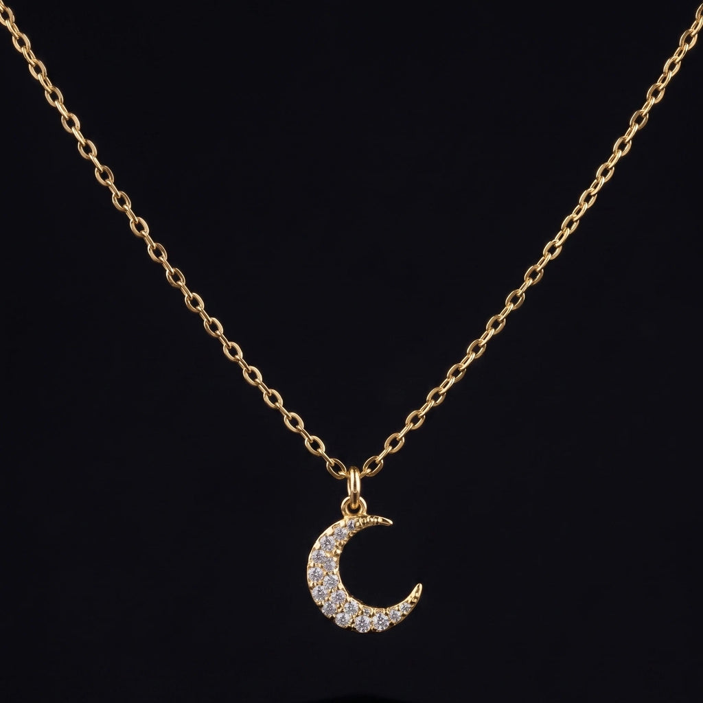 crescent moon necklace