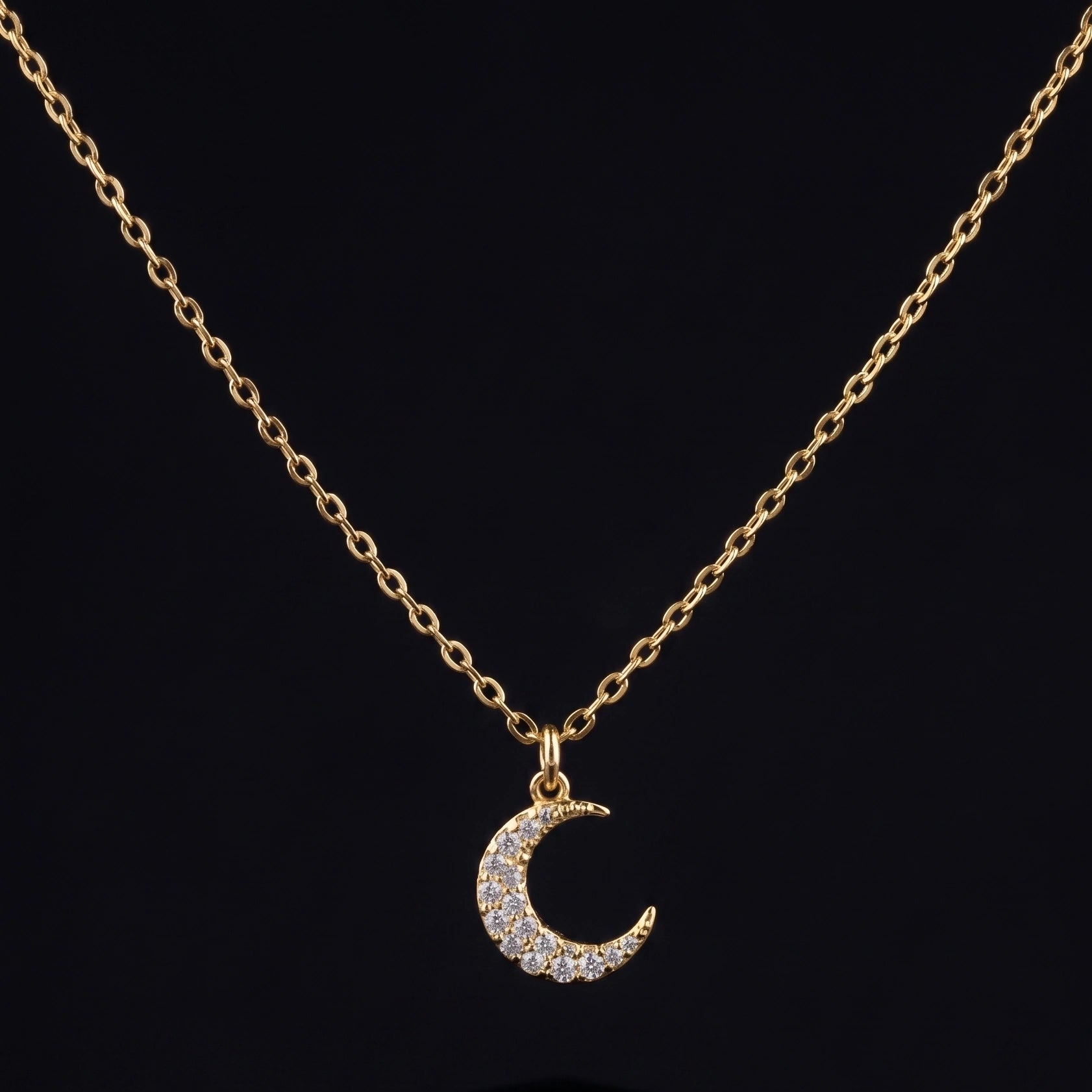 crescent moon necklace