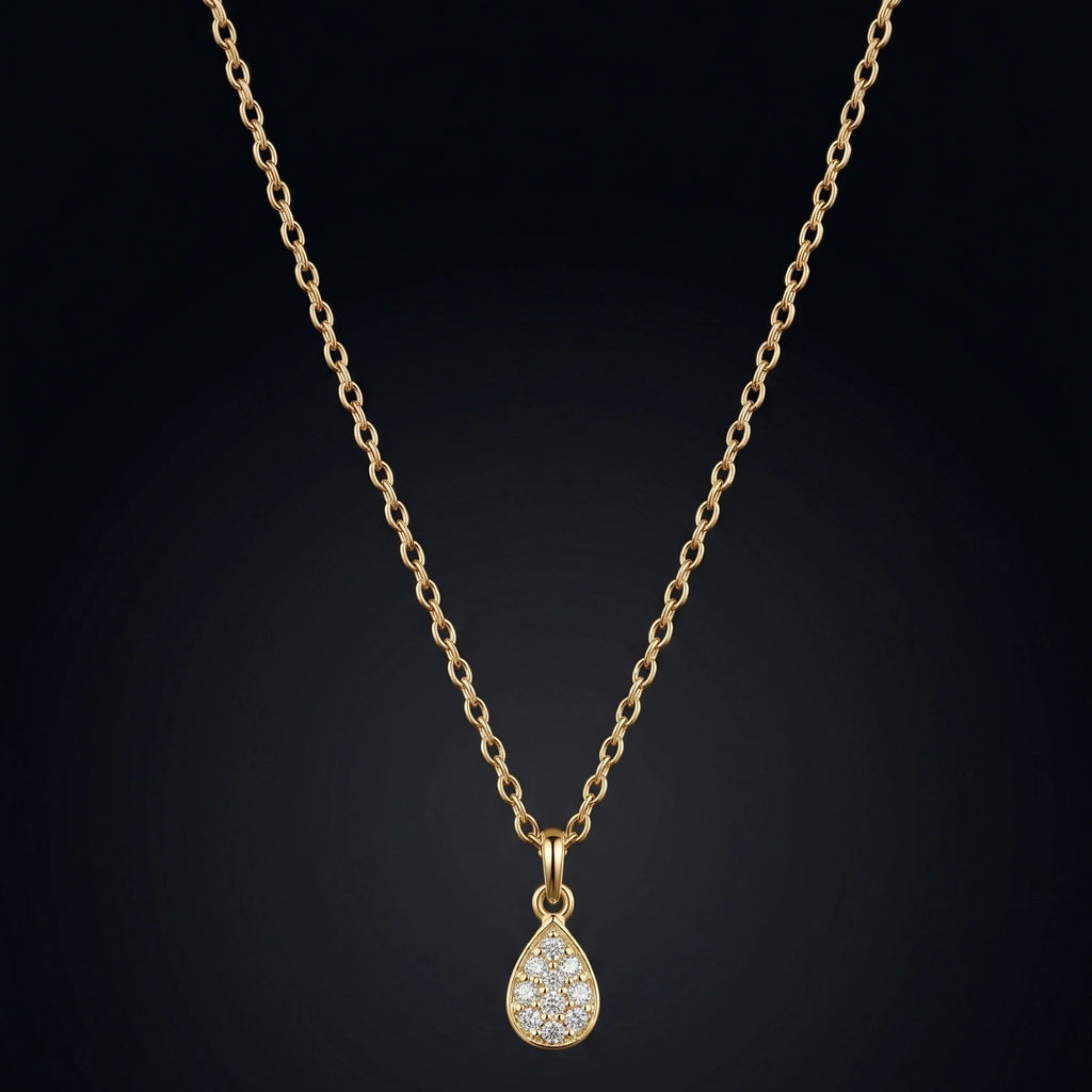 Teardrop Zircon Necklace