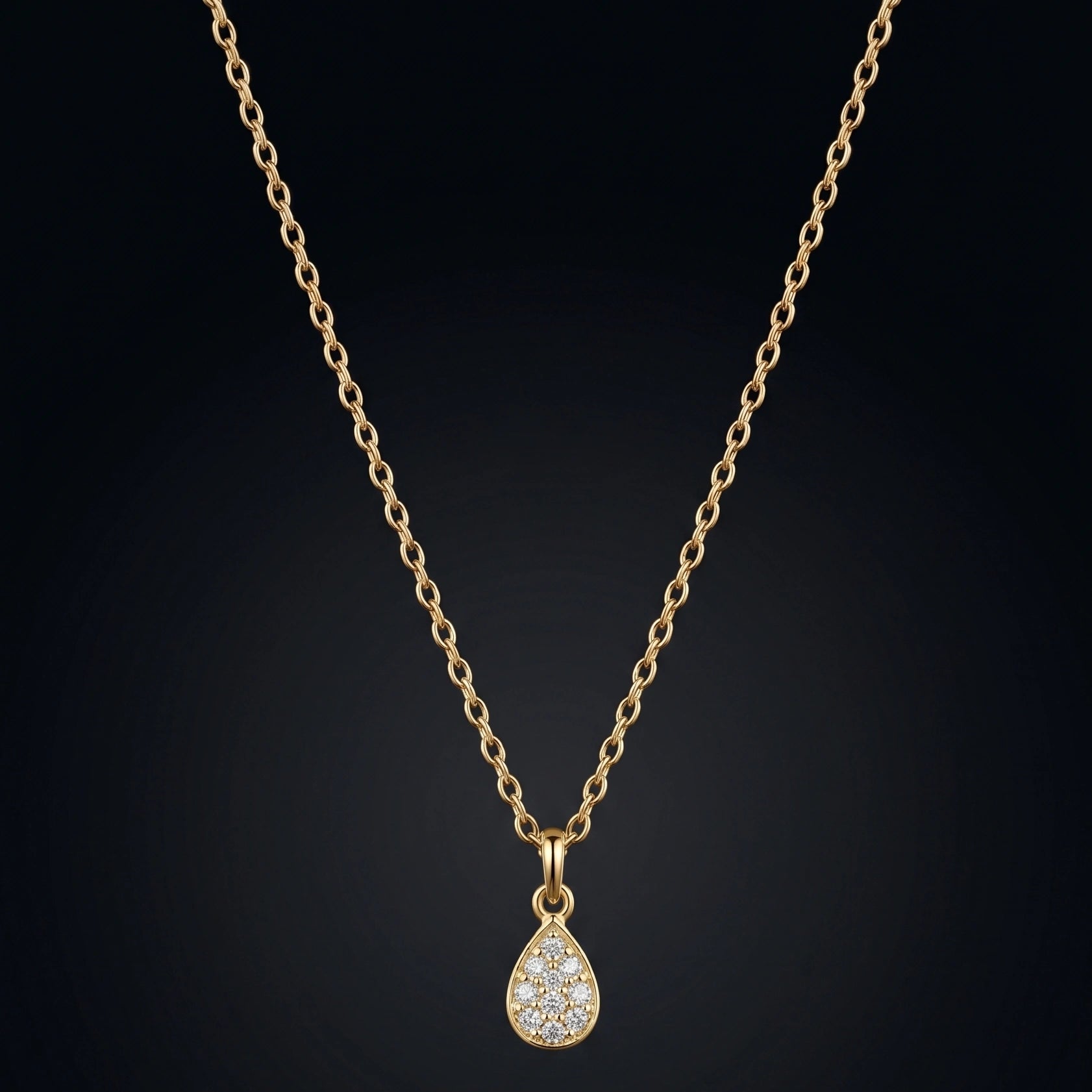 Teardrop Zircon Necklace