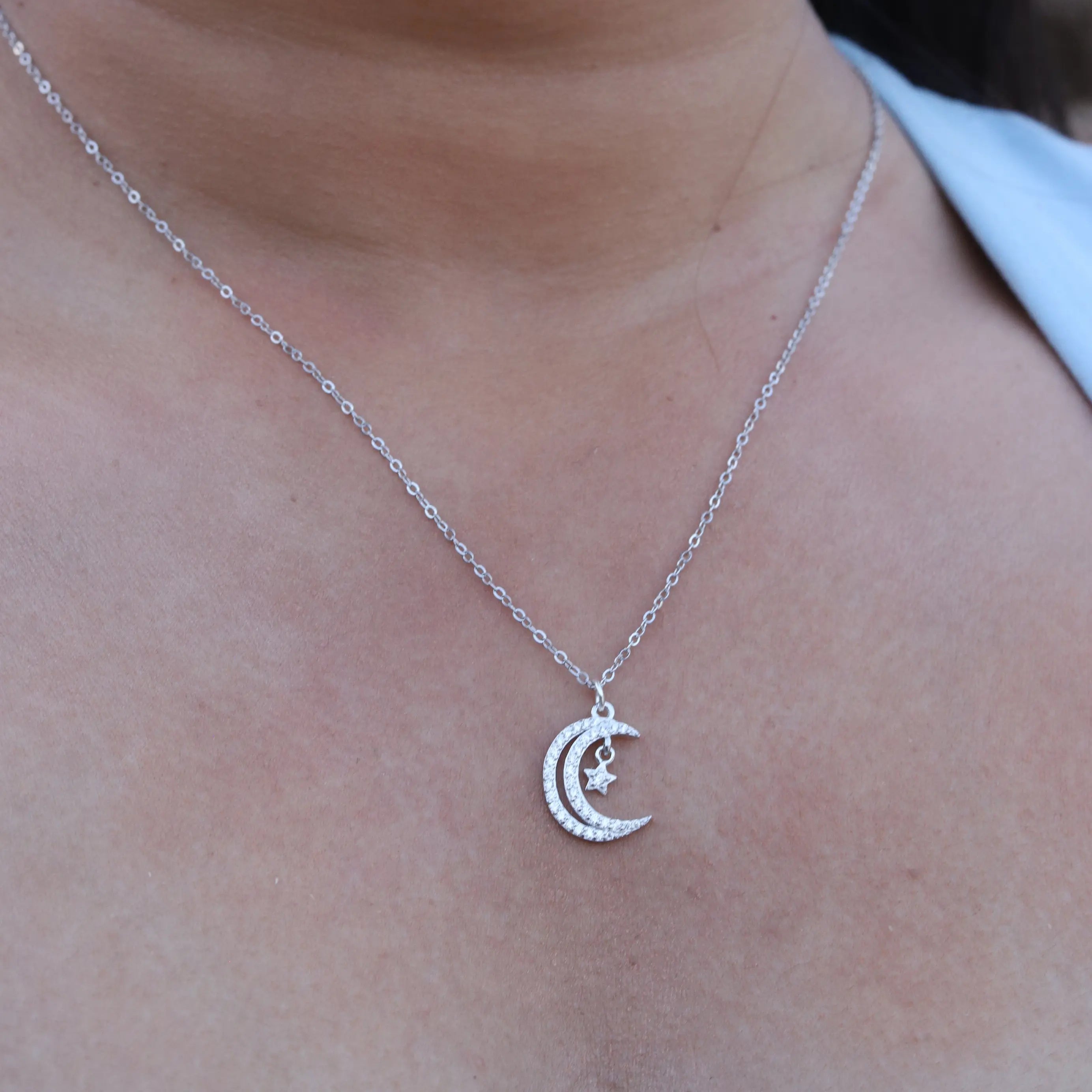 Celestial Crescent Moon Necklace