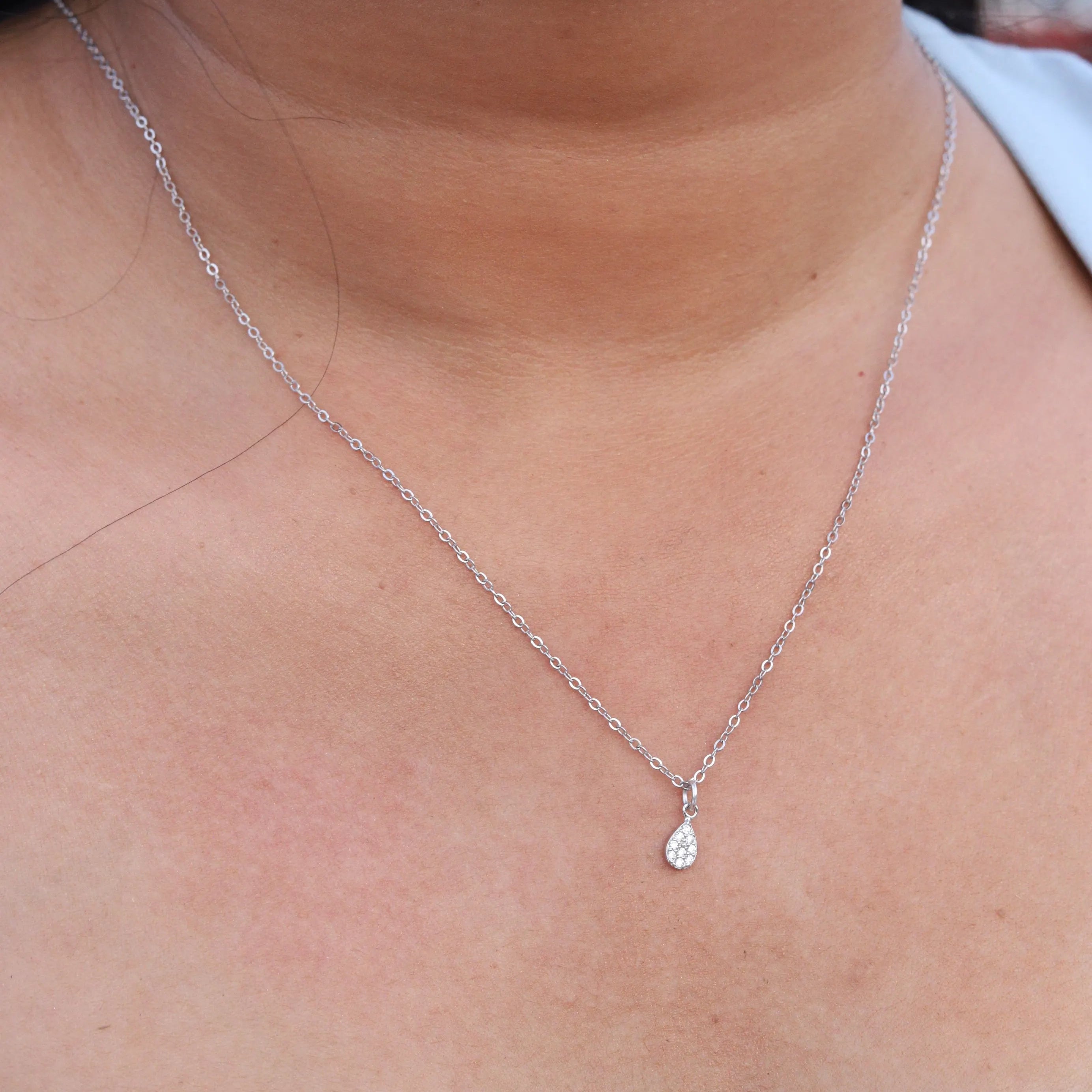Teardrop Zircon Necklace