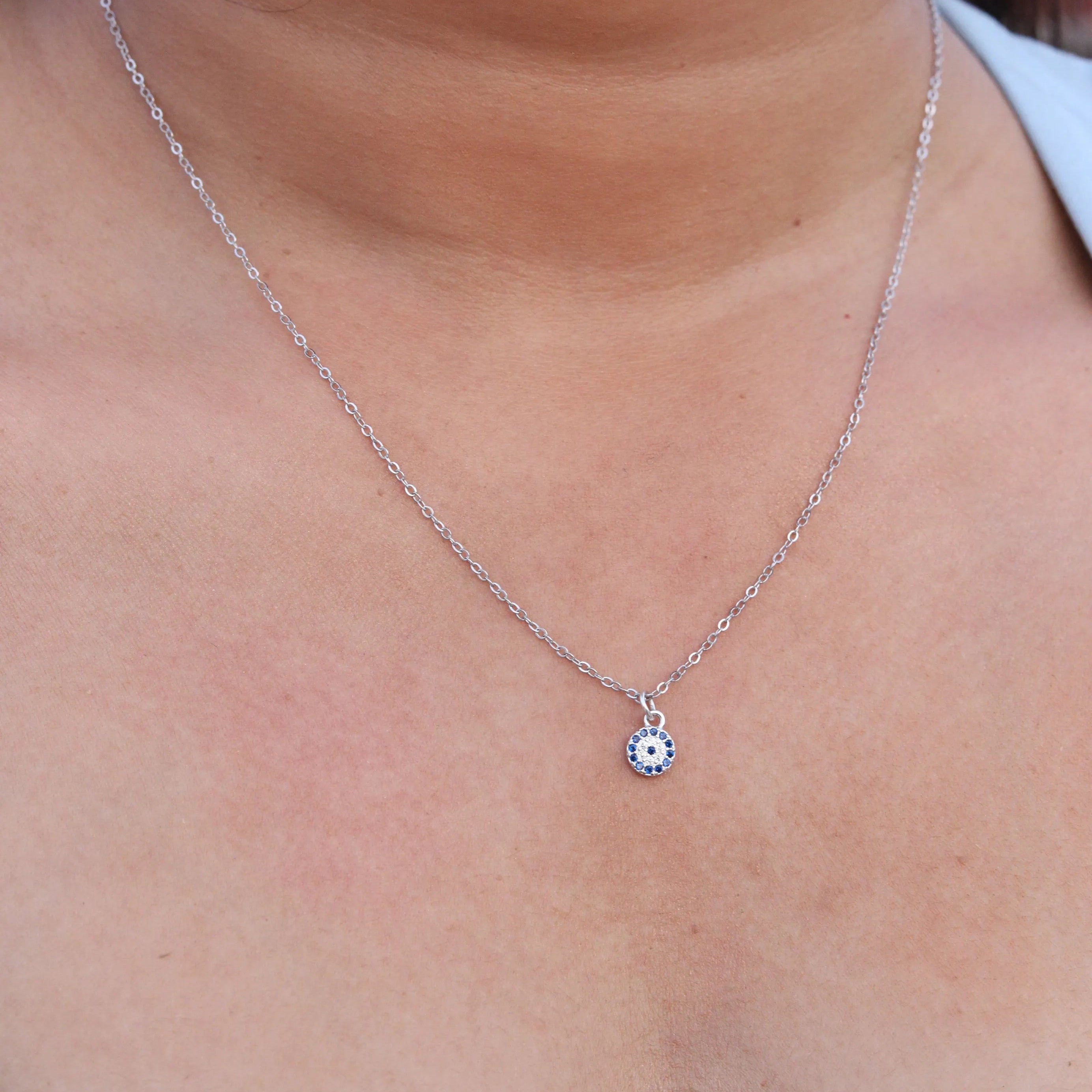 Blue Cosmic Eye Necklace