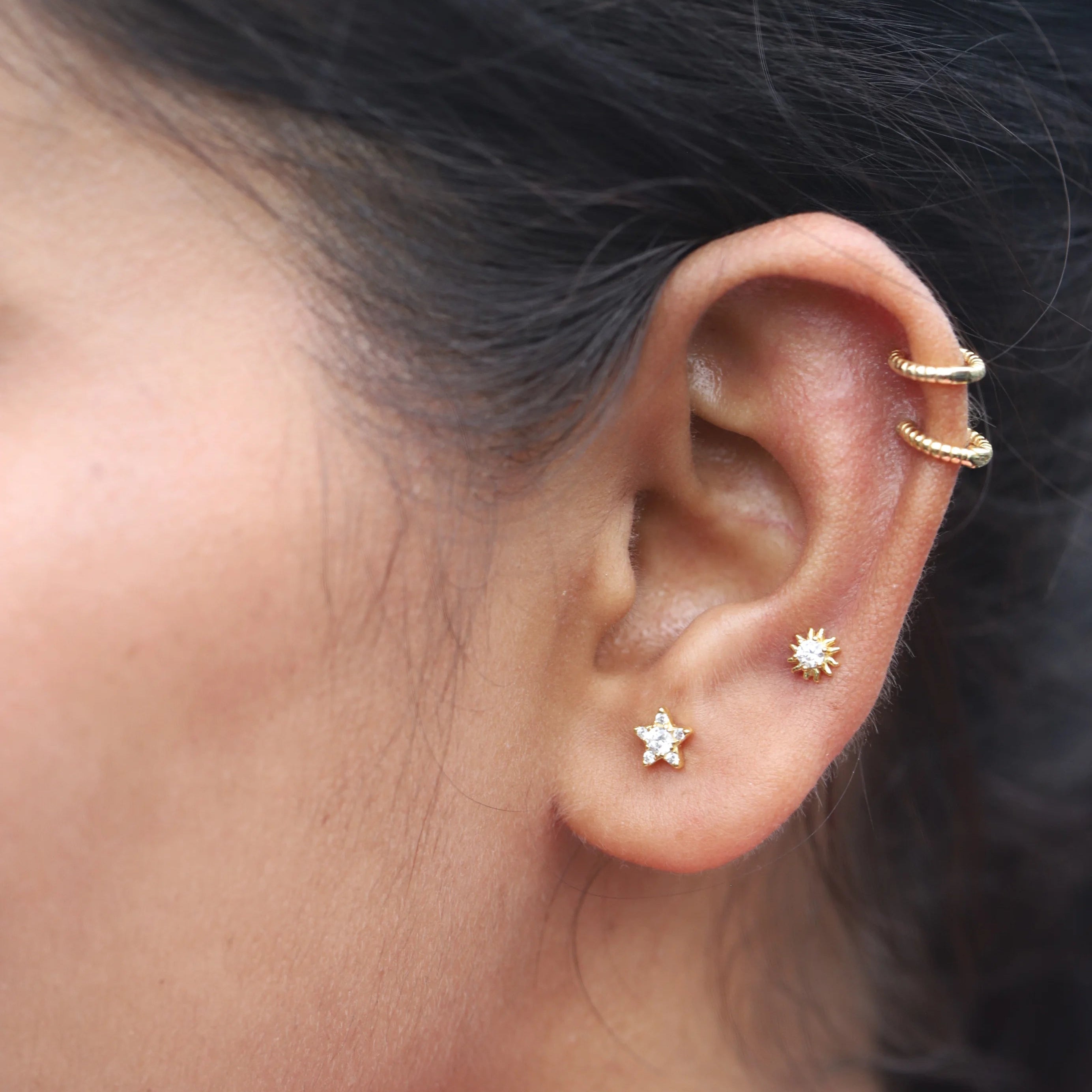 Celestial Star Stud Earrings