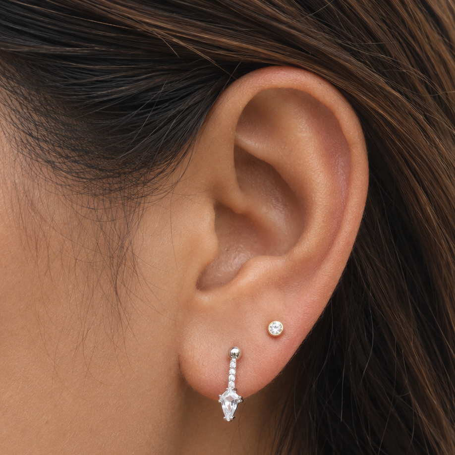 Zirconia Drip Earrings