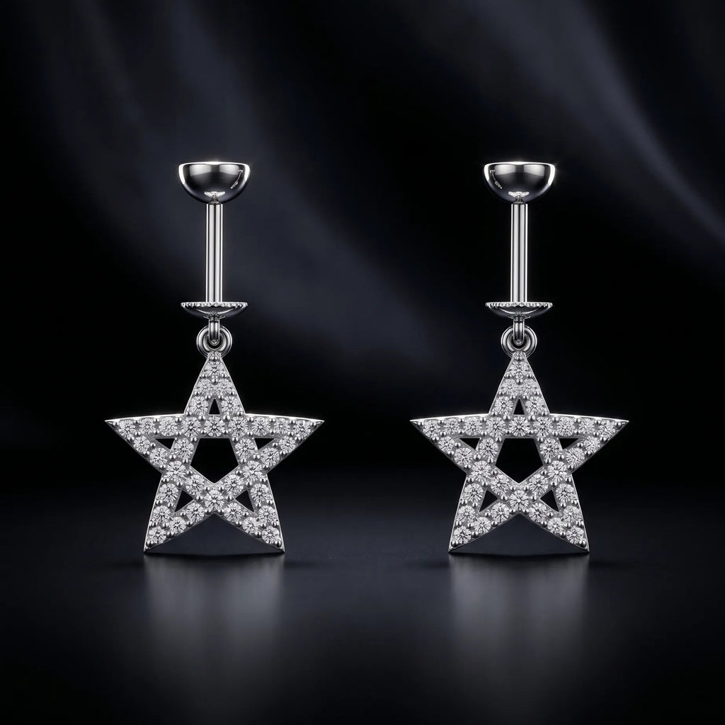 Starry Night Helix Hanging Earrings