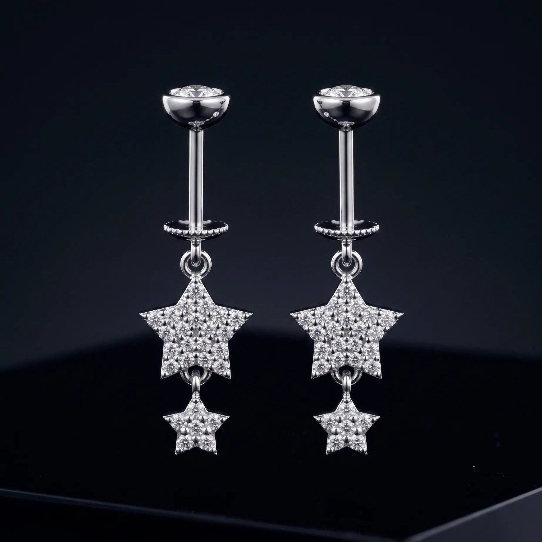 Falling Stars Helix Hanging Earrings