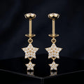 Falling Stars Helix Hanging Earrings
