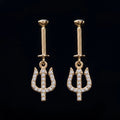 Trishul Helix Hanging Earrings