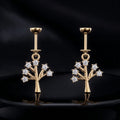 Tree of Eternity Helix Hanging Earrrings