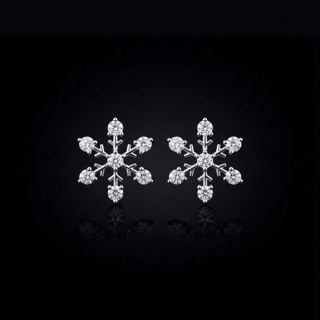 Snowflake Stud Earrings