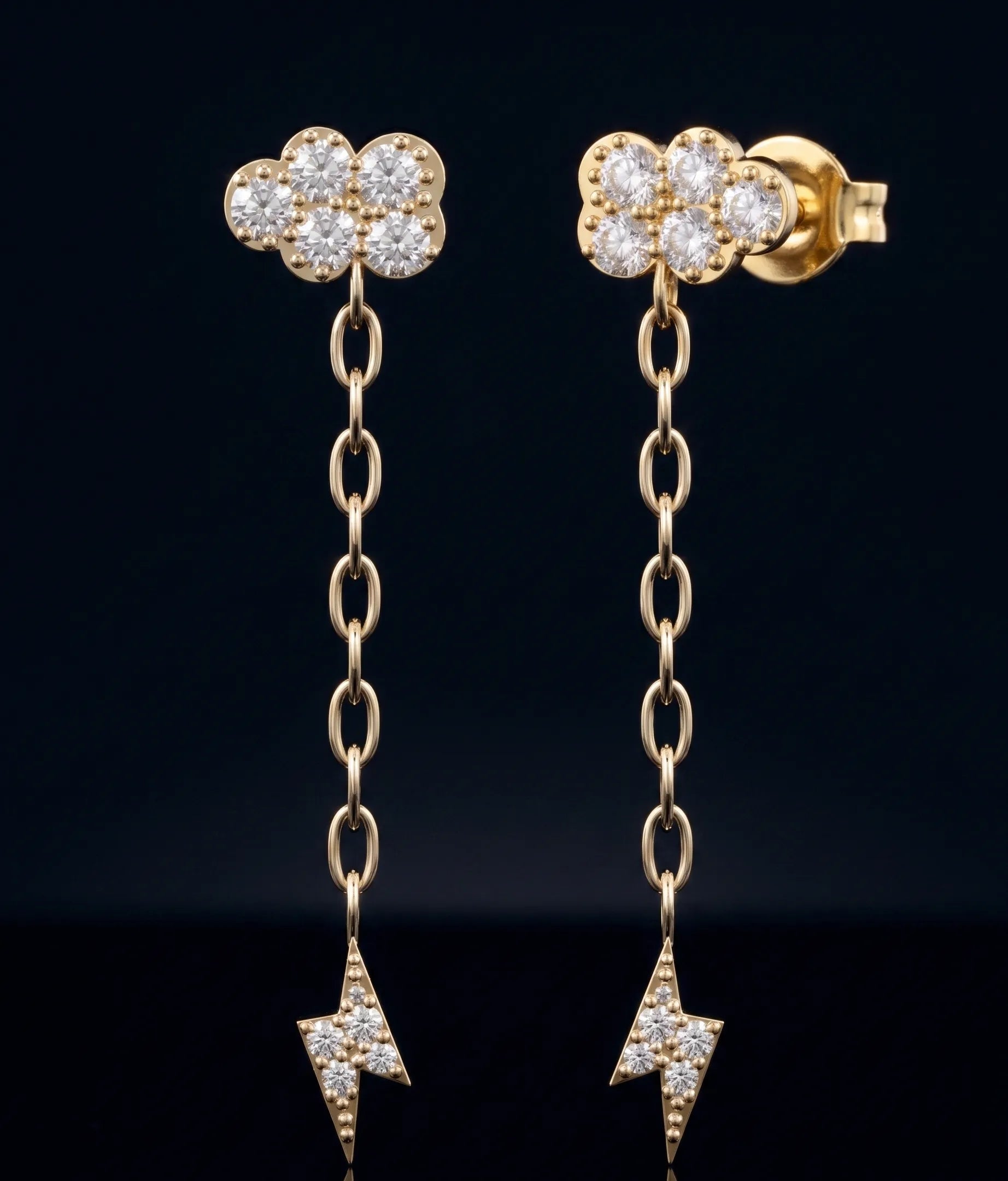 Lightning Cloud Chain Earring