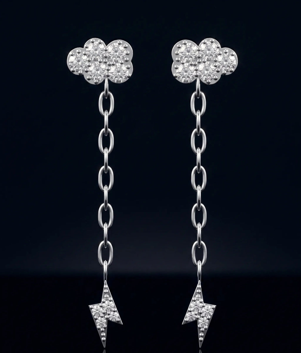 Lightning Cloud Chain Earring