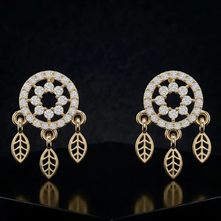 Dreamcatcher Charm Stud Earrings