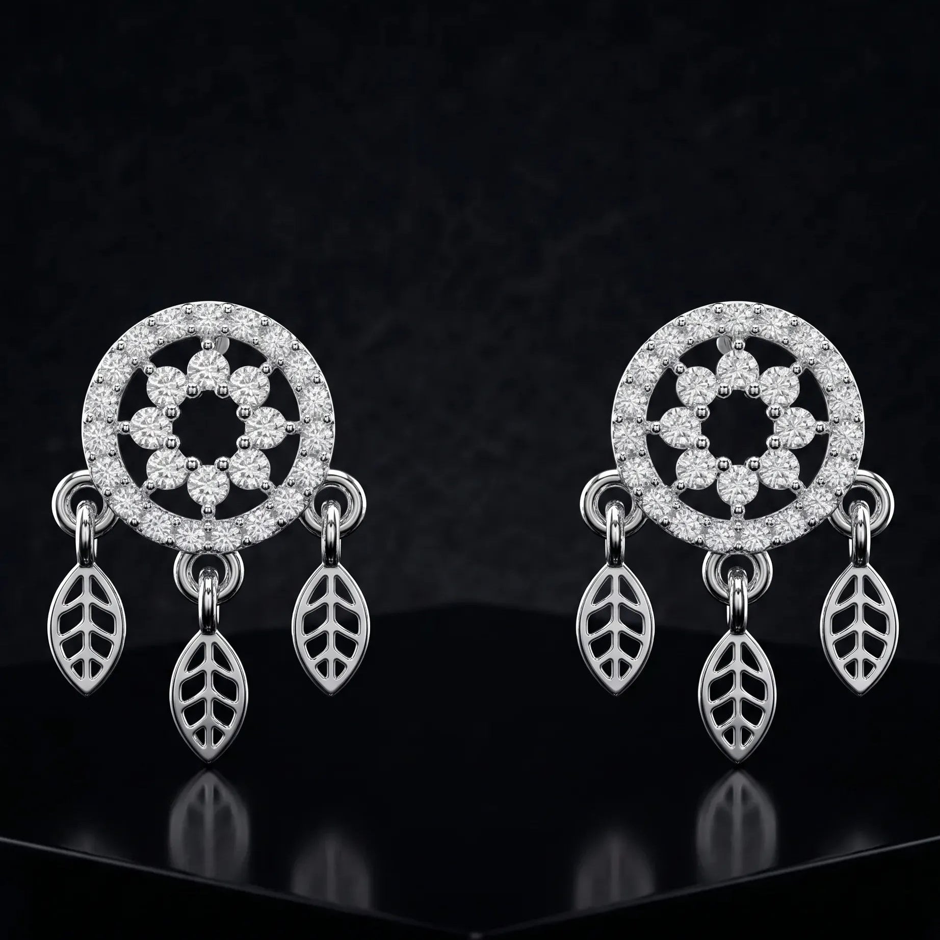 Dreamcatcher Charm Stud Earrings